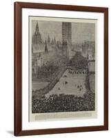 The Riot in Trafalgar Square, 13 November 1887-null-Framed Giclee Print