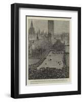 The Riot in Trafalgar Square, 13 November 1887-null-Framed Giclee Print