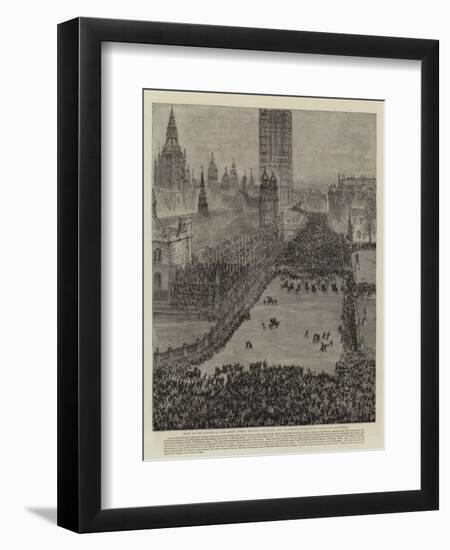 The Riot in Trafalgar Square, 13 November 1887-null-Framed Giclee Print