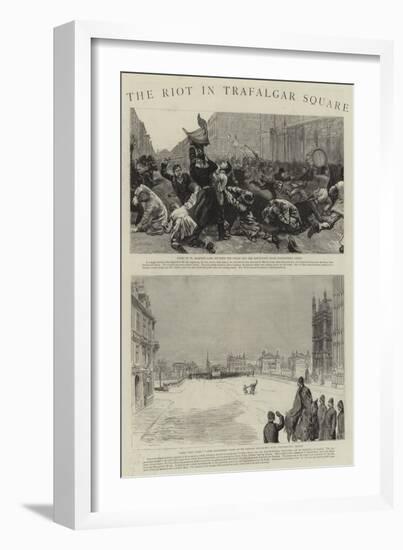 The Riot in Trafalgar Square-null-Framed Giclee Print