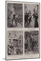 The Rioting in Paris, Scenes in the Streets on Sunday-William Henry Pike-Mounted Giclee Print
