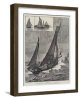 The Riots at Ostends of English and Belgian Fishing-Boats-null-Framed Giclee Print