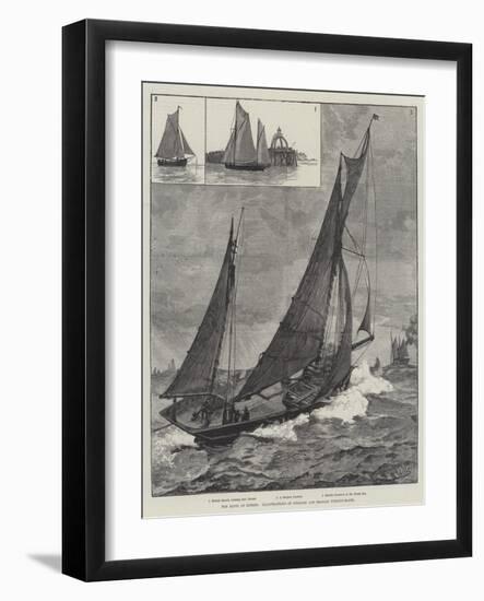 The Riots at Ostends of English and Belgian Fishing-Boats-null-Framed Giclee Print