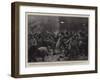 The Riots in Brussels, a Fight in the Avenue Louise-Frederic De Haenen-Framed Giclee Print