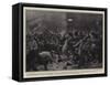 The Riots in Brussels, a Fight in the Avenue Louise-Frederic De Haenen-Framed Stretched Canvas