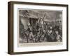 The Riots in Calcutta, Military and Police Clearing the Streets-Sydney Prior Hall-Framed Giclee Print