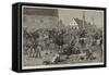 The Riots in Croatia, Hussars Dispersing Rioters at Agram-null-Framed Stretched Canvas