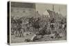 The Riots in Croatia, Hussars Dispersing Rioters at Agram-null-Stretched Canvas