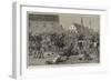 The Riots in Croatia, Hussars Dispersing Rioters at Agram-null-Framed Giclee Print