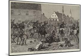 The Riots in Croatia, Hussars Dispersing Rioters at Agram-null-Mounted Giclee Print