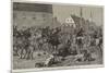 The Riots in Croatia, Hussars Dispersing Rioters at Agram-null-Mounted Giclee Print