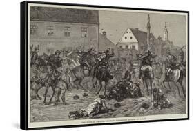 The Riots in Croatia, Hussars Dispersing Rioters at Agram-null-Framed Stretched Canvas