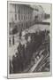 The Riots in Italy, Bersaglieri before a Conquered Barricade in Milan-null-Mounted Giclee Print