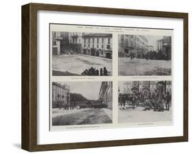 The Riots in Italy, Street Scenes in Milan-null-Framed Giclee Print