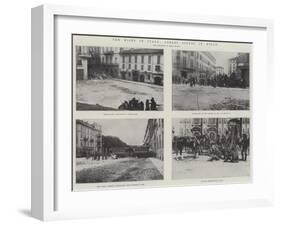 The Riots in Italy, Street Scenes in Milan-null-Framed Giclee Print