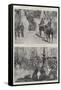 The Riots in Italy, Street Scenes in Milan-null-Framed Stretched Canvas