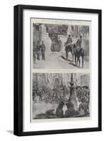 The Riots in Italy, Street Scenes in Milan-null-Framed Giclee Print