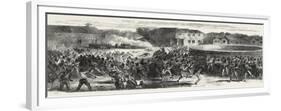 The Riots in Jamaica: Dispersing a Mob, 1865-null-Framed Giclee Print