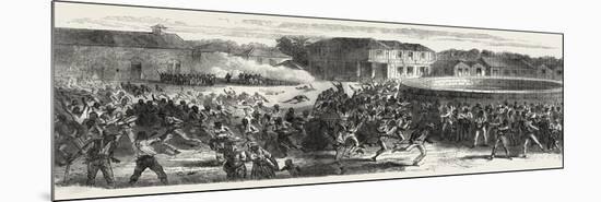 The Riots in Jamaica: Dispersing a Mob, 1865-null-Mounted Giclee Print