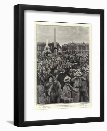 The Riots in Paris in Connection with the Closing of the Schools Controlled by Nuns-Henry Marriott Paget-Framed Giclee Print