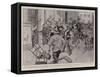 The Riots in Paris, the Mob Pillaging St Joseph's Church-Frank Craig-Framed Stretched Canvas