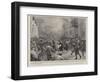 The Riots in Sicily, a Body of Rioters in the Streets of Castelvetrano-null-Framed Giclee Print