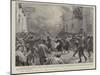 The Riots in Sicily, a Body of Rioters in the Streets of Castelvetrano-null-Mounted Giclee Print