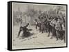 The Riots in Sicily, Stoning a Priest at Gibellina-null-Framed Stretched Canvas