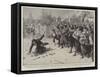 The Riots in Sicily, Stoning a Priest at Gibellina-null-Framed Stretched Canvas