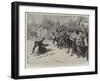 The Riots in Sicily, Stoning a Priest at Gibellina-null-Framed Giclee Print