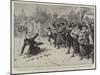 The Riots in Sicily, Stoning a Priest at Gibellina-null-Mounted Giclee Print