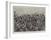 The Riots in St Petersburg, Cossacks Driving Back the Crowd with the Knout-Paul Frenzeny-Framed Giclee Print