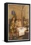 The Risen Jesus with Two of His Disciples at Emmaus-null-Framed Stretched Canvas