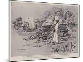 The Rising in Matabeleland, Halting for a Meal on the Way to Buluwayo-Charles Edwin Fripp-Mounted Giclee Print