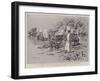 The Rising in Matabeleland, Halting for a Meal on the Way to Buluwayo-Charles Edwin Fripp-Framed Giclee Print