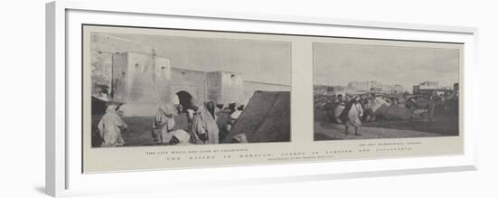 The Rising in Morocco, Scenes in Tangier and Casablanca-null-Framed Giclee Print