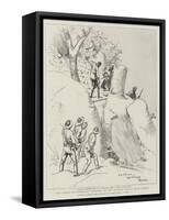 The Rising in Rhodesia, Fighting in the Granite Kopjes Near Gwelo-Charles Edwin Fripp-Framed Stretched Canvas