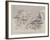 The Rising in Rhodesia, Mounted Infantry Attacking a Kraal in the Selundi Range-Charles Edwin Fripp-Framed Giclee Print