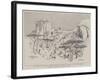 The Rising in Rhodesia, Mounted Infantry Attacking a Kraal in the Selundi Range-Charles Edwin Fripp-Framed Giclee Print