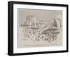 The Rising in Rhodesia, Mounted Infantry Attacking a Kraal in the Selundi Range-Charles Edwin Fripp-Framed Giclee Print