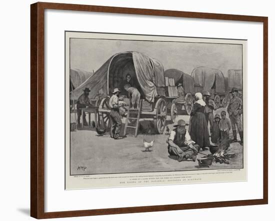 The Rising of the Matabele, Refugees at Buluwayo-Henry Marriott Paget-Framed Giclee Print
