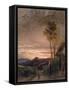 The Rising of the Skylark (Oil on Board)-Samuel Palmer-Framed Stretched Canvas