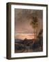 The Rising of the Skylark (Oil on Board)-Samuel Palmer-Framed Giclee Print