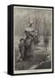 The Rising of the Waters-Alfred Edward Emslie-Framed Stretched Canvas