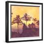 The Rising Sun III-Carolyn Roth-Framed Art Print