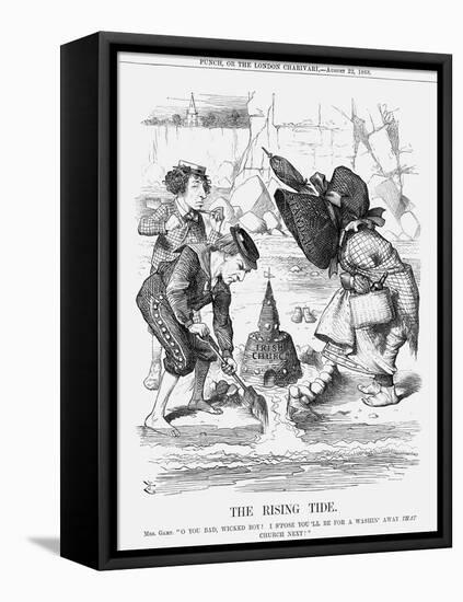 The Rising Tide, 1868-John Tenniel-Framed Stretched Canvas