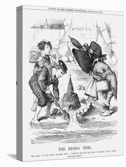 The Rising Tide, 1868-John Tenniel-Stretched Canvas