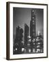 The Rising Towers of Monsanto Chemical Plant Which Makes Styrene Used in Rubber, Paint and Plastic-W^ Eugene Smith-Framed Photographic Print