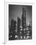 The Rising Towers of Monsanto Chemical Plant Which Makes Styrene Used in Rubber, Paint and Plastic-W^ Eugene Smith-Framed Photographic Print