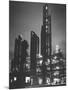 The Rising Towers of Monsanto Chemical Plant Which Makes Styrene Used in Rubber, Paint and Plastic-W^ Eugene Smith-Mounted Photographic Print